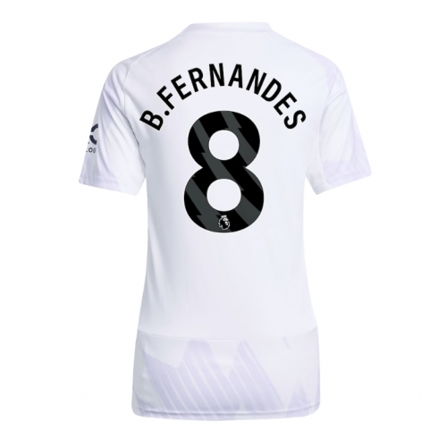 Billige Fotballdrakt Manchester United Bruno Fernandes #8 Replika Bortedrakt Dame 2025-26 Kortermet Billige Fotballdrakt Manchester United Bruno Fernandes #8 Replika Bortedrakt Dame 2025-26 Kortermet